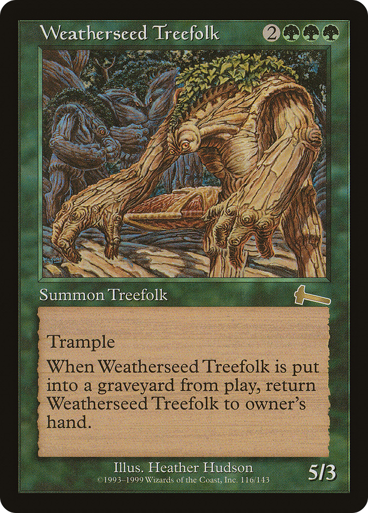 ウェザーシード・ツリーフォーク/Weatherseed Treefolk [ULG]