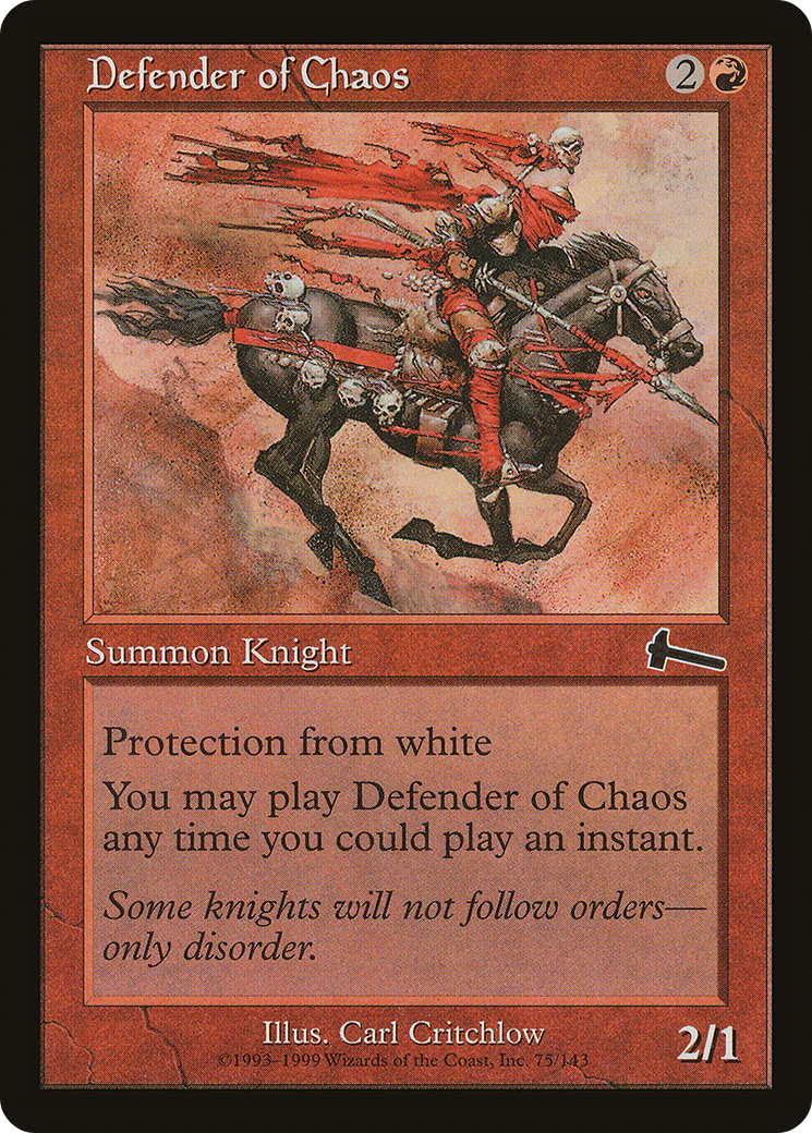 混沌の防衛者/Defender of Chaos [ULG] [FOIL]