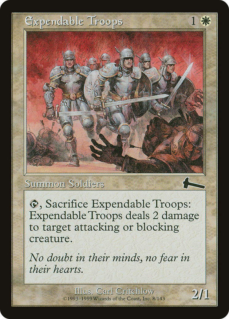 捨て石の兵員/Expendable Troops [ULG] [FOIL]