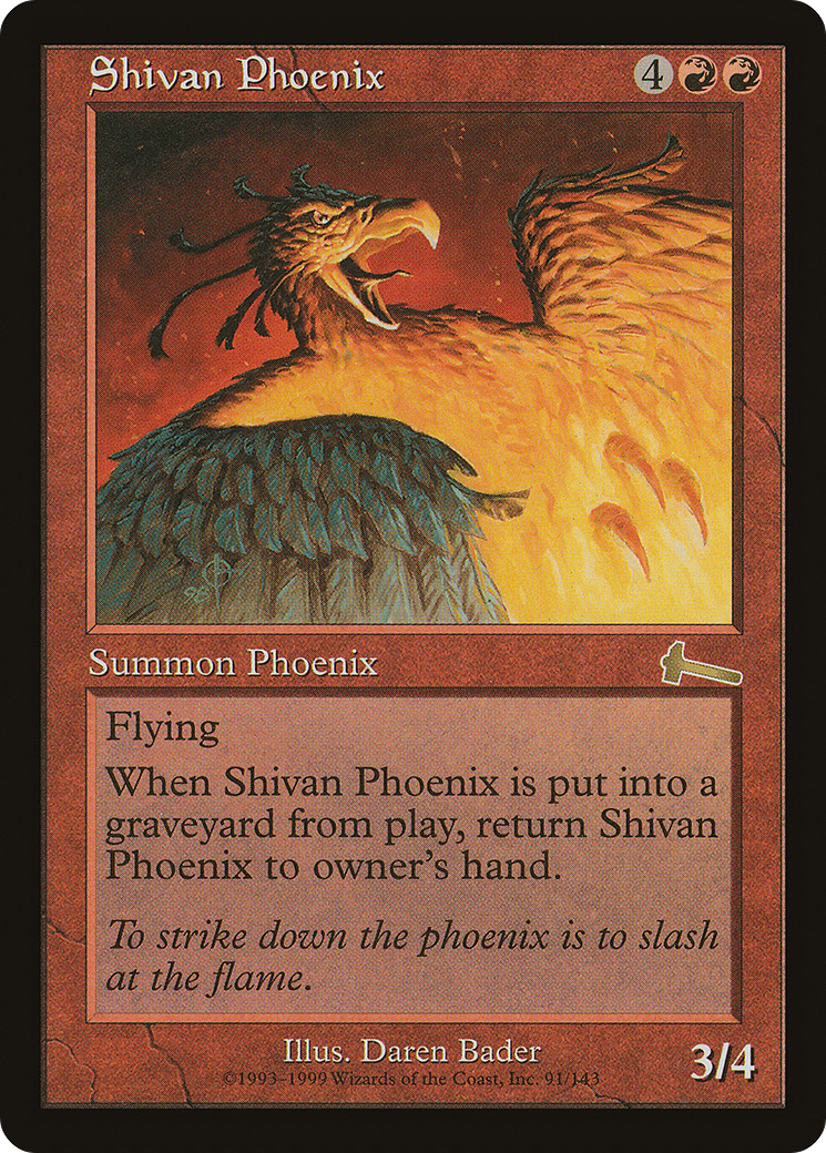 シヴのフェニックス/Shivan Phoenix [ULG] [FOIL]