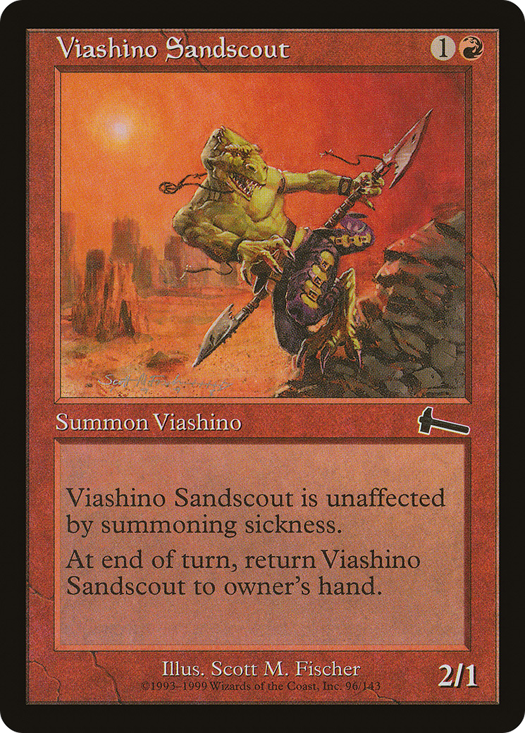 ヴィーアシーノの砂漠の斥候/Viashino Sandscout [ULG] [FOIL]