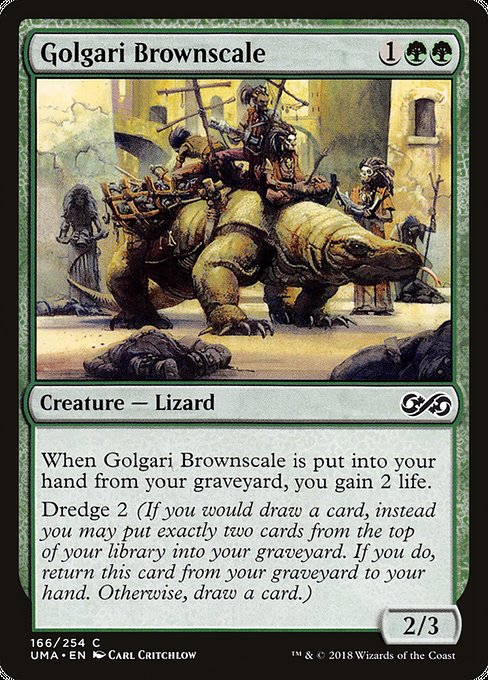 ゴルガリの茶鱗/Golgari Brownscale [UMA]