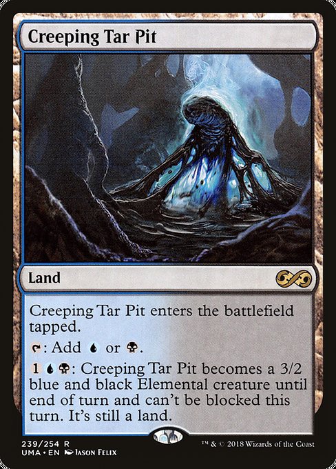 忍び寄るタール坑/Creeping Tar Pit [UMA] [FOIL]