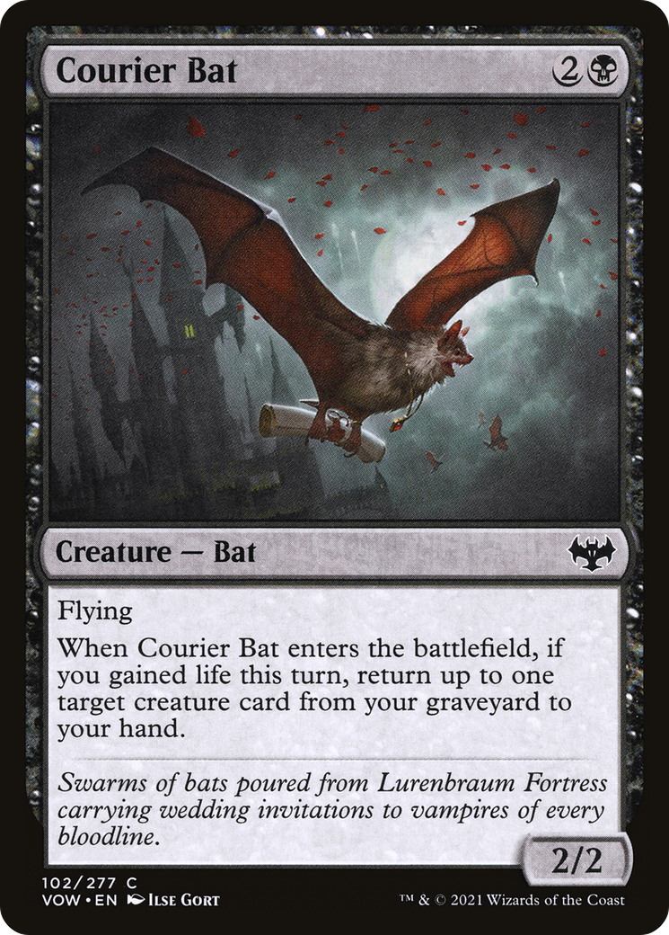 コウモリの急使/Courier Bat [VOW][FOIL]