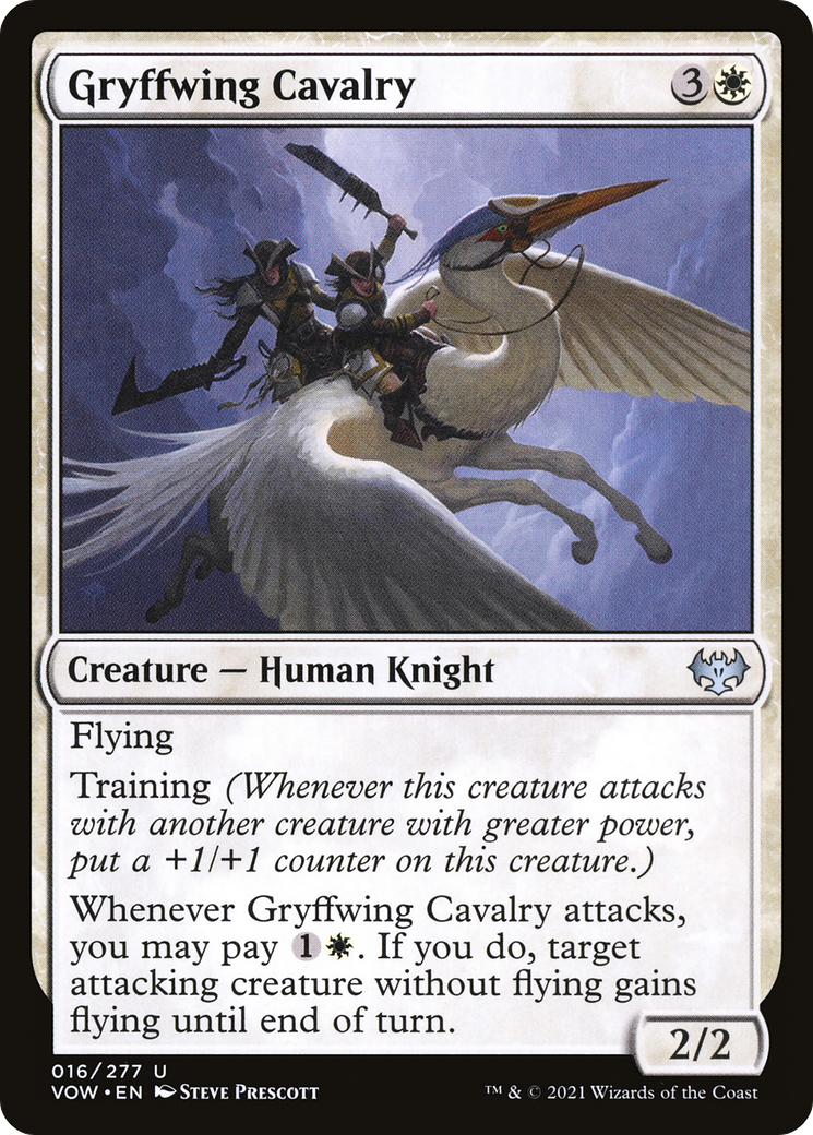 グリフ翼の騎兵隊/Gryffwing Cavalry [VOW]