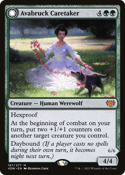 アヴァブルックの世話人/Avabruck Caretaker - ホロウヘンジの猟匠/Hollowhenge Huntmaster [VOW][FOIL]