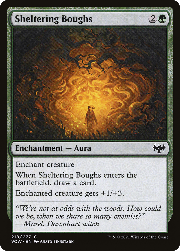 防護の太枝/Sheltering Boughs [VOW][FOIL]