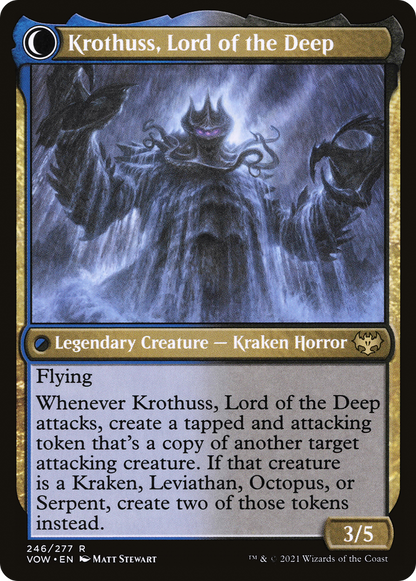 流城のルノ/Runo Stromkirk - 深遠の王、クロサス/Krothuss, Lord of the Deep [VOW][FOIL]