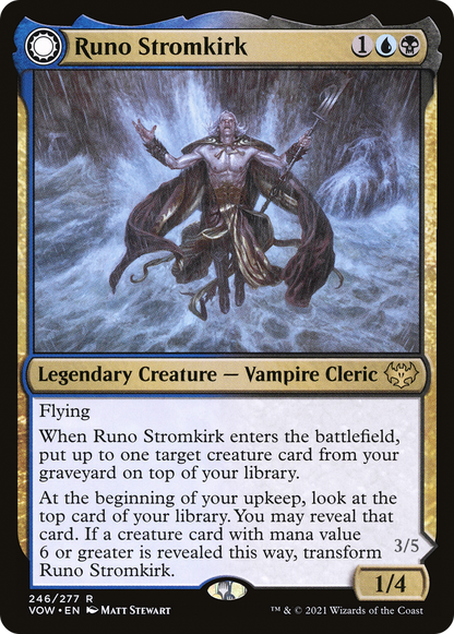 流城のルノ/Runo Stromkirk - 深遠の王、クロサス/Krothuss, Lord of the Deep [VOW][FOIL]