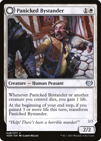 動揺する傍観者/Panicked Bystander - 大笑する罪人/Cackling Culprit [VOW][FOIL]