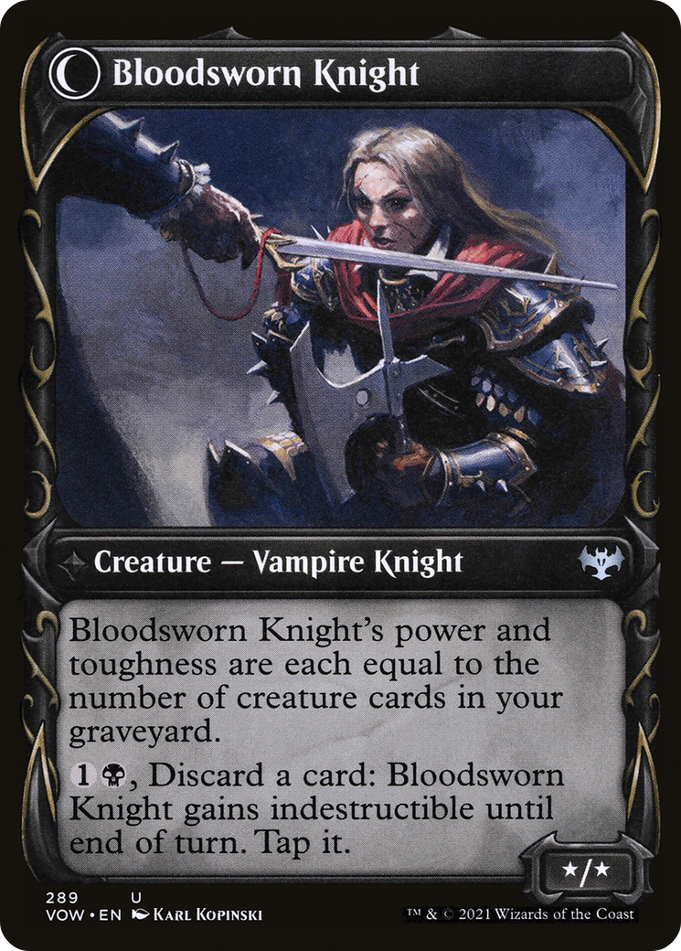 血誓いの従士/Bloodsworn Squire - 血誓いの騎士/Bloodsworn Knight [VOW-BF][ショーケース]