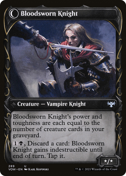 血誓いの従士/Bloodsworn Squire - 血誓いの騎士/Bloodsworn Knight [VOW-BF][ショーケース]