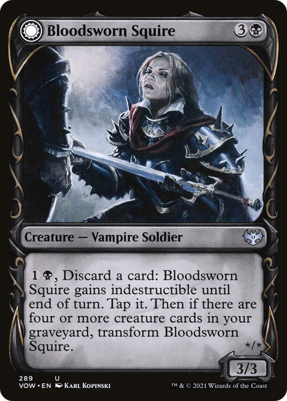 血誓いの従士/Bloodsworn Squire - 血誓いの騎士/Bloodsworn Knight [VOW-BF][ショーケース]