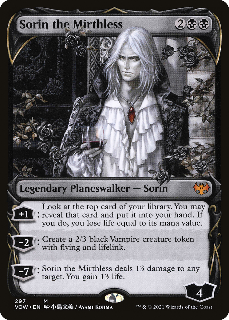 不笑のソリン/Sorin the Mirthless [VOW-BF][ショーケース][FOIL]