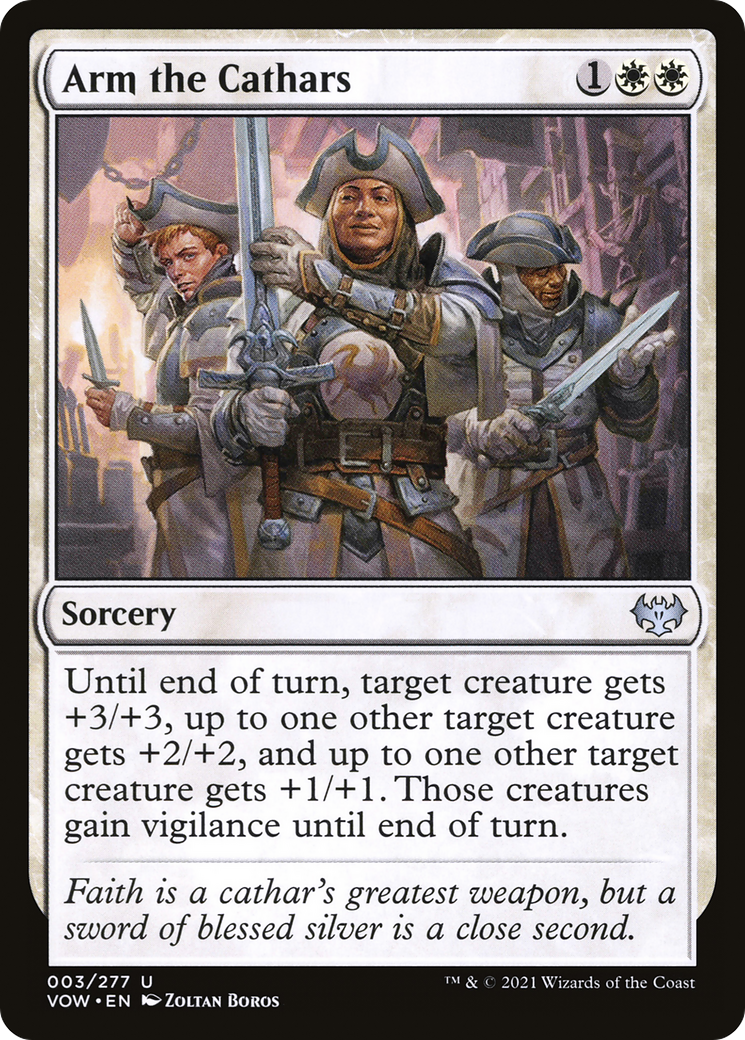 聖戦士の帯仗/Arm the Cathars [VOW][FOIL]