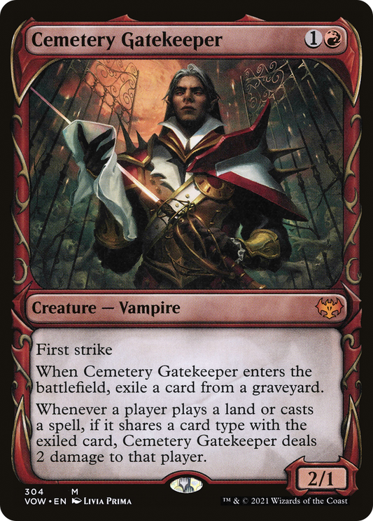 墓所の門番/Cemetery Gatekeeper [VOW-BF][ショーケース][FOIL]