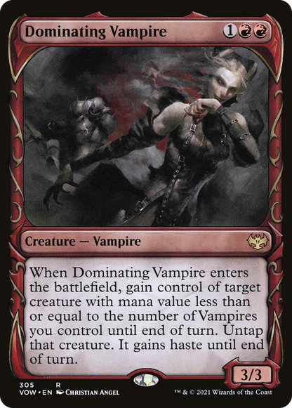 威圧する吸血鬼/Dominating Vampire [VOW-BF][ショーケース][FOIL]