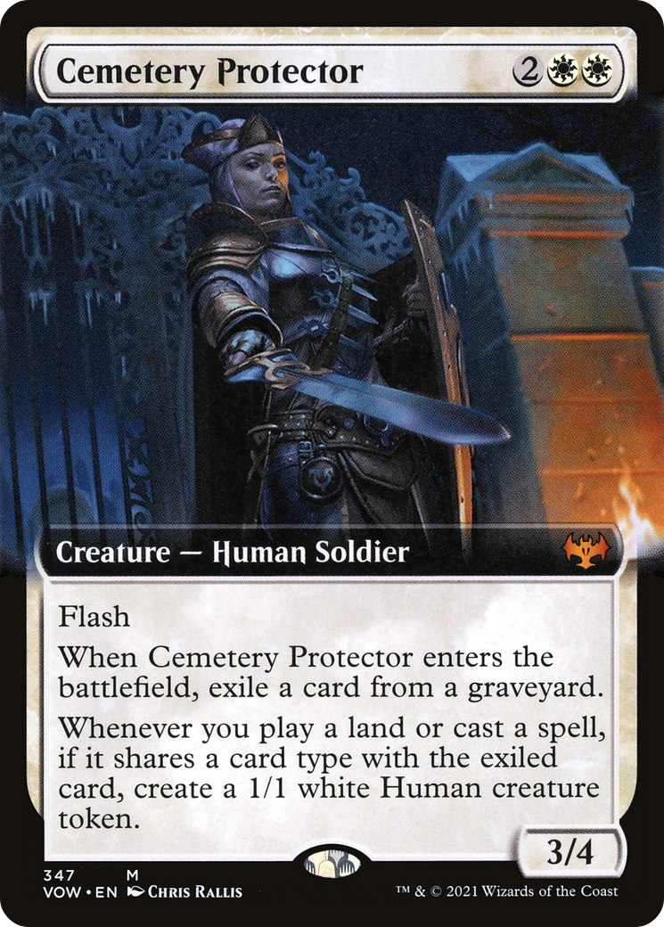 墓所の守護者/Cemetery Protector [VOW-BF][拡張アート][FOIL]