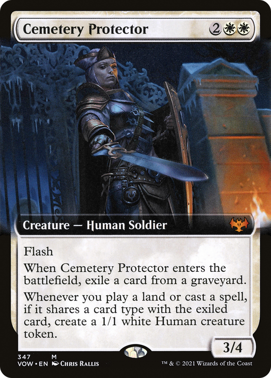 墓所の守護者/Cemetery Protector [VOW-BF][拡張アート][FOIL]