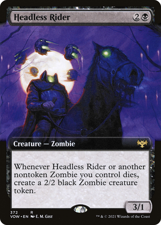 首無し騎手/Headless Rider [VOW-BF][拡張アート][FOIL]
