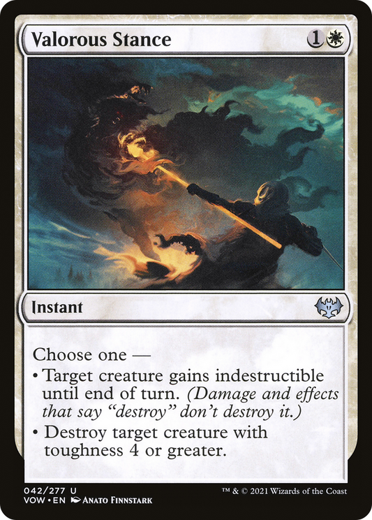 勇敢な姿勢/Valorous Stance [VOW][FOIL]