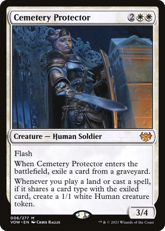 墓所の守護者/Cemetery Protector [VOW][FOIL]