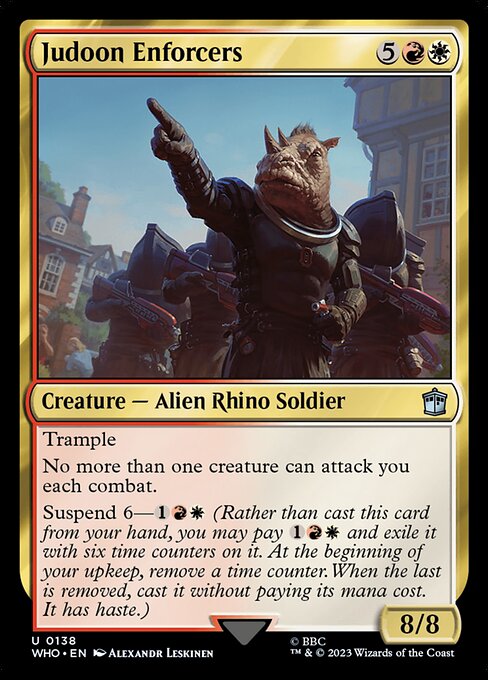ジャドゥーンの執行者/Judoon Enforcers [WHO][FOIL][サージ]