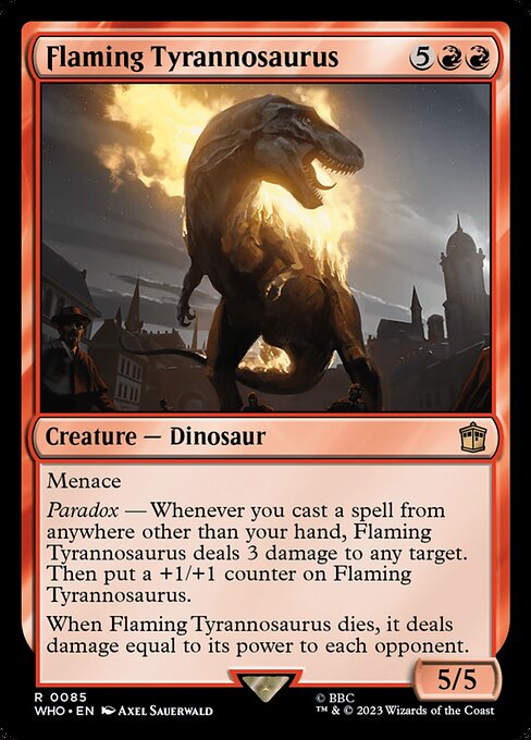 燃え盛るティラノサウルス/Flaming Tyrannosaurus [WHO][FOIL]