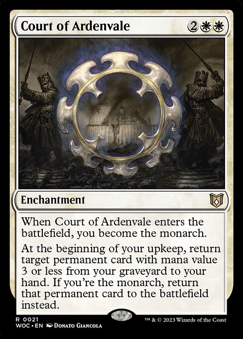 アーデンベイルの宮廷/Court of Ardenvale [WOC][FOIL]