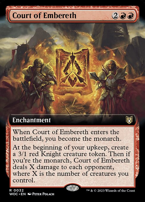 エンバレスの宮廷/Court of Embereth [WOC][拡張アート][FOIL]