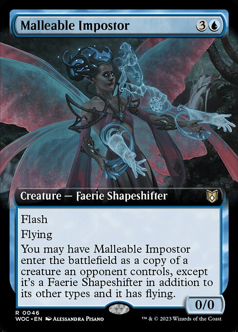 柔順な替え玉/Malleable Impostor [WOC][拡張アート][FOIL]