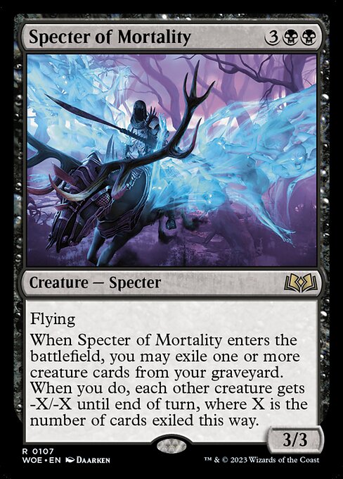 必滅の死霊/Specter of Mortality [WOE] [FOIL]