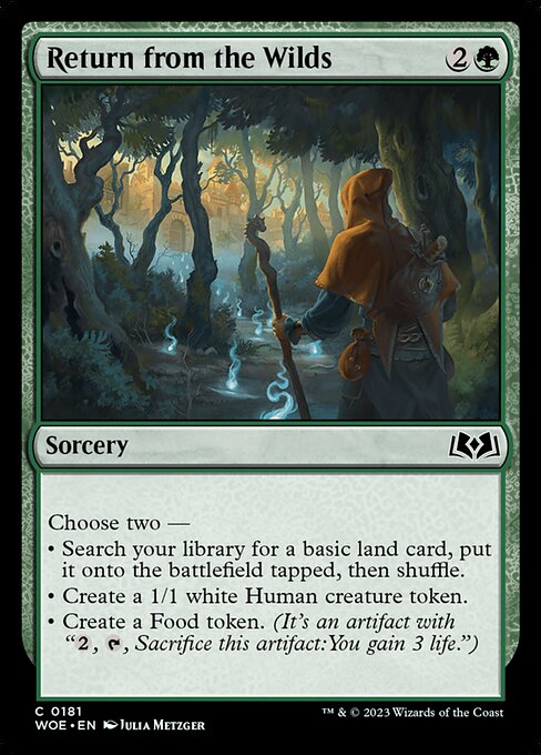 僻境からの帰還/Return from the Wilds [WOE] [FOIL]