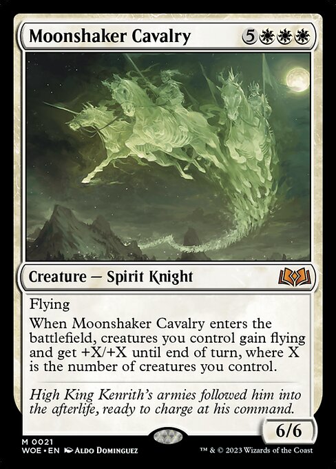 月揺らしの騎兵隊/Moonshaker Cavalry [WOE] [FOIL]