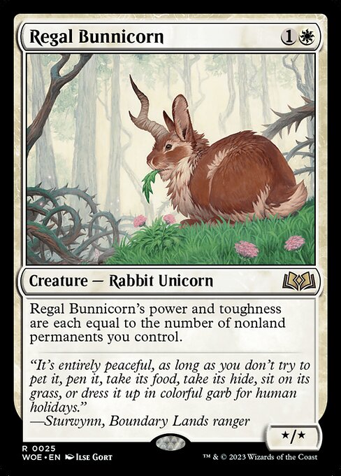 威厳あるバニコーン/Regal Bunnicorn [WOE] [FOIL]