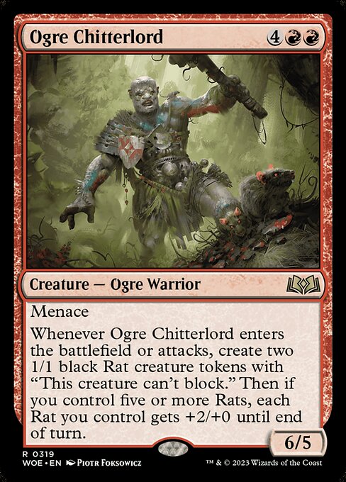 オーガの囀王/Ogre Chitterlord [WOE] [FOIL]