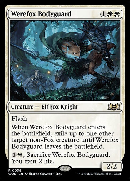 人狐のボディガード/Werefox Bodyguard [WOE] [FOIL]