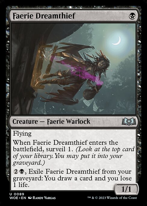 フェアリーの夢泥棒/Faerie Dreamthief [WOE] [FOIL]