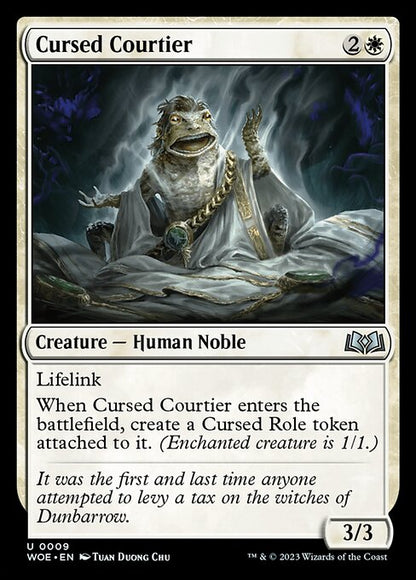 呪われし廷臣/Cursed Courtier [WOE] [FOIL]