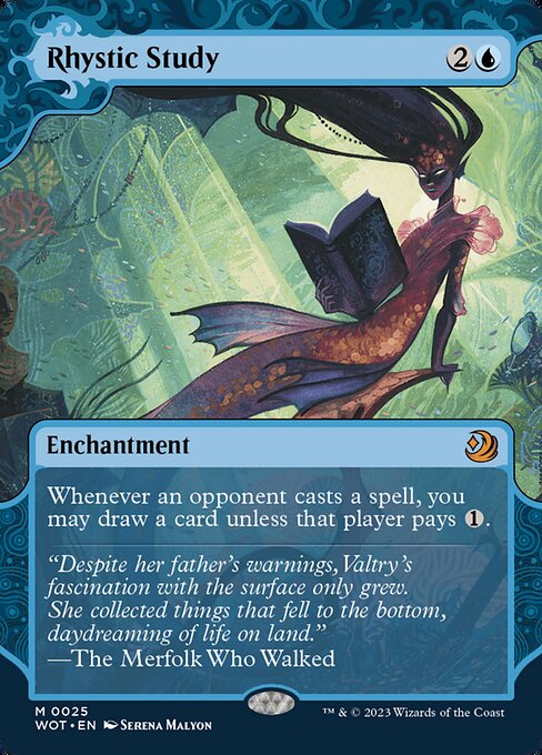 リスティックの研究/Rhystic Study [WOT] [FOIL]