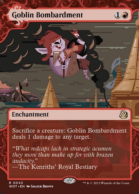 ゴブリンの砲撃/Goblin Bombardment [WOT] [FOIL]
