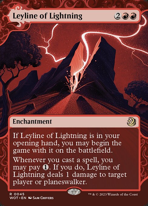 稲妻の力線/Leyline of Lightning [WOT] [FOIL]