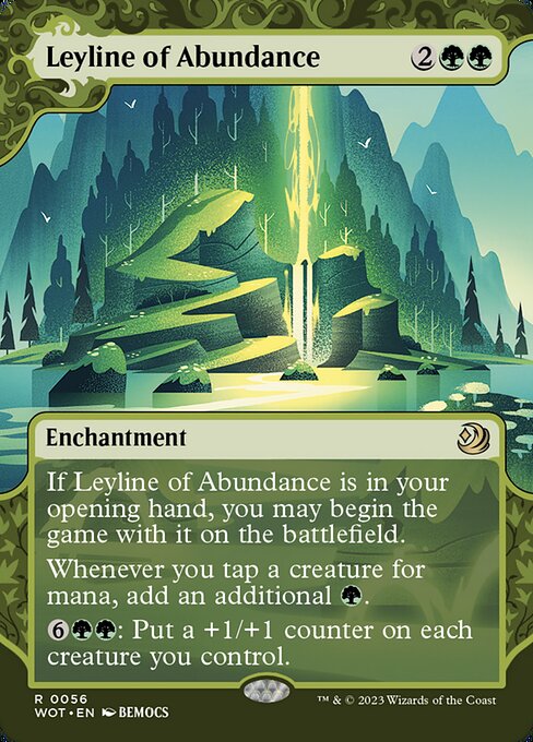 豊穣の力線/Leyline of Abundance [WOT] [FOIL]