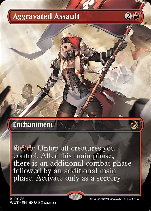 追い討ち/Aggravated Assault [WOT][ボーダーレス] [FOIL]