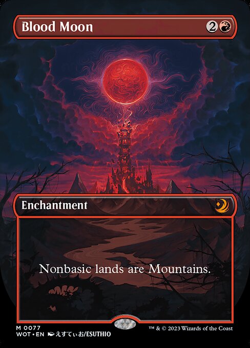 血染めの月/Blood Moon [WOT][ボーダーレス] [FOIL]