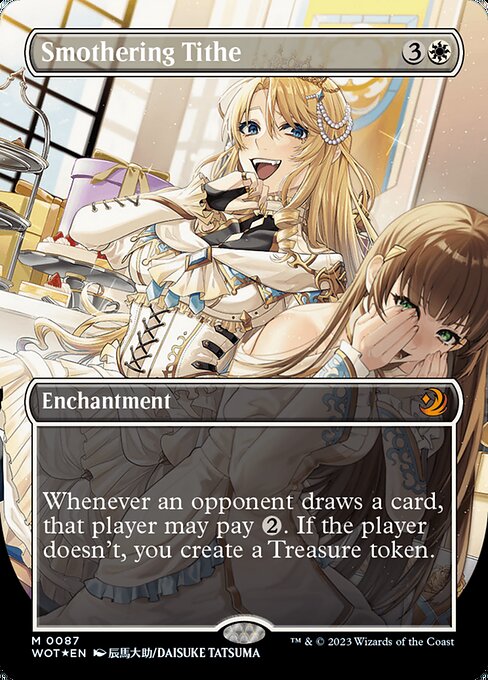 息詰まる徴税/Smothering Tithe [WOT][ボーダーレス] [FOIL][コンフェッティ]