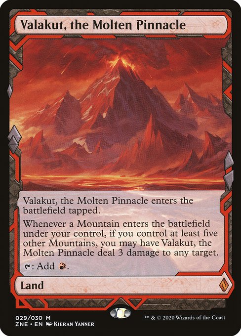 溶鉄の尖峰、ヴァラクート/Valakut, the Molten Pinnacle [ZNE] [FOIL]