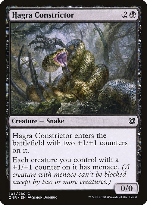ハグラの締めつけ蛇/Hagra Constrictor [ZNR] [FOIL]