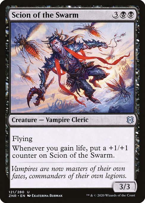 群れの末裔/Scion of the Swarm [ZNR] [FOIL]