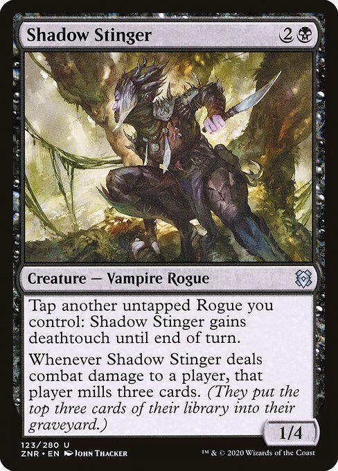 影のとげ刺し/Shadow Stinger [ZNR] [FOIL]